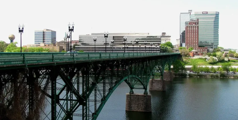 Gay Street and Cumberland River